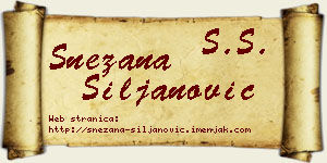Snežana Siljanović vizit kartica